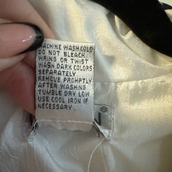 Lavon 80’s Silver & Black Shiny Embroidered Star Bomber Jacket Windbreaker LG - Picture 2 of 15